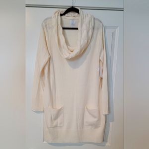 New York and Co,  cream cowl neck sweater dress.NWT XL